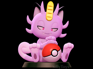 Alolan Meowth - Pokemon 3D print model Modelo de impresión 3D