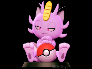 Alolan Meowth - Pokemon 3D print model 3D Print Model