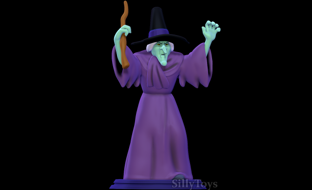Swamp Witch - Scooby Doo Model Cetak 3D .c4d .max .obj .3ds .fbx .stl .blend 