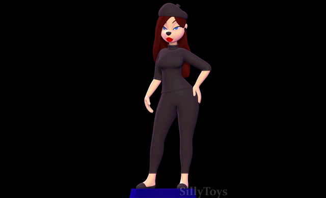 Beret Girl - An Extremely Goofy Movie Model do druku 3D .c4d .max .obj .3ds .fbx .stl .blend 