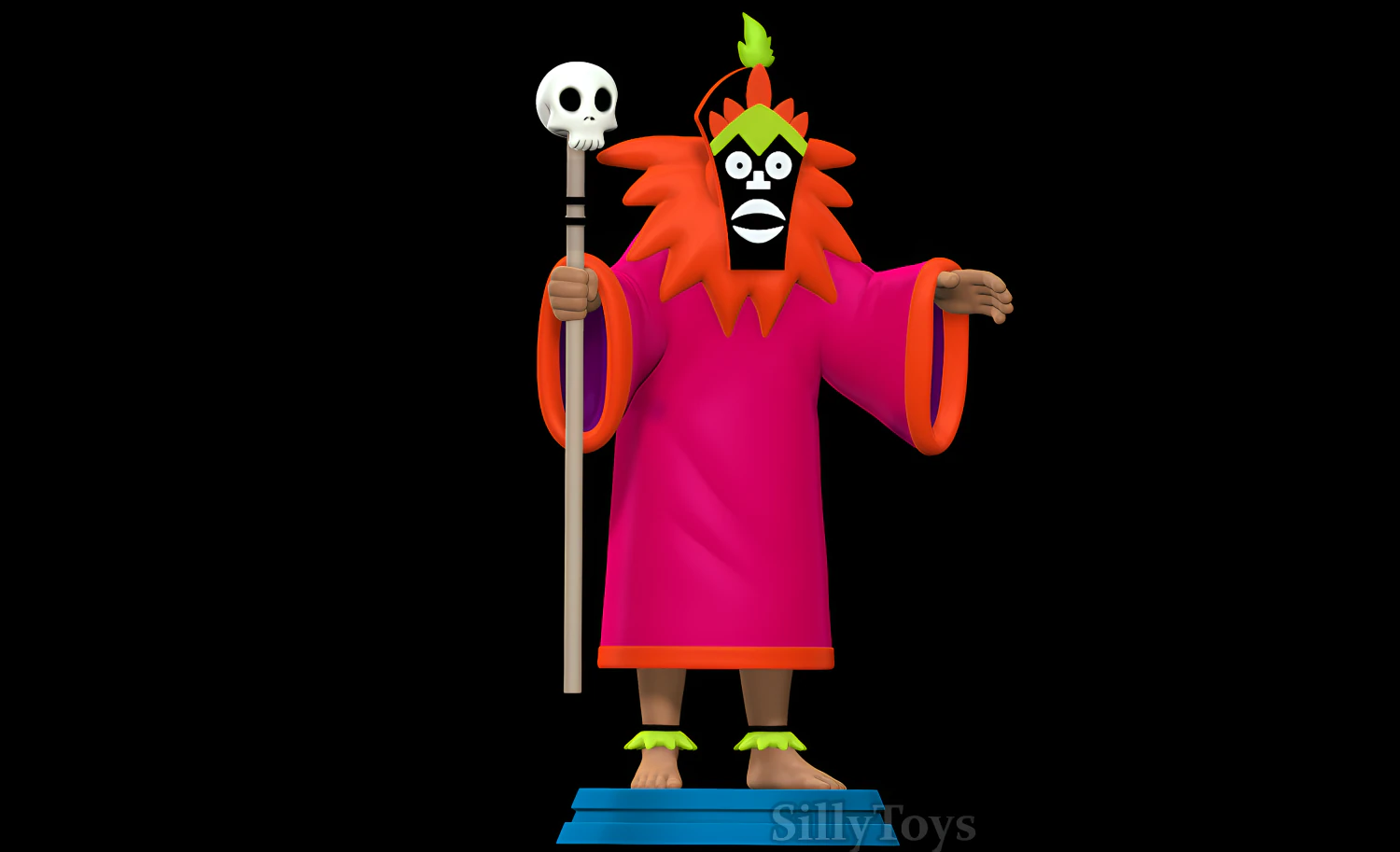 Witch Doctor - Scooby Doo 3D Print Model .c4d .max .obj .3ds .fbx .stl .blend 