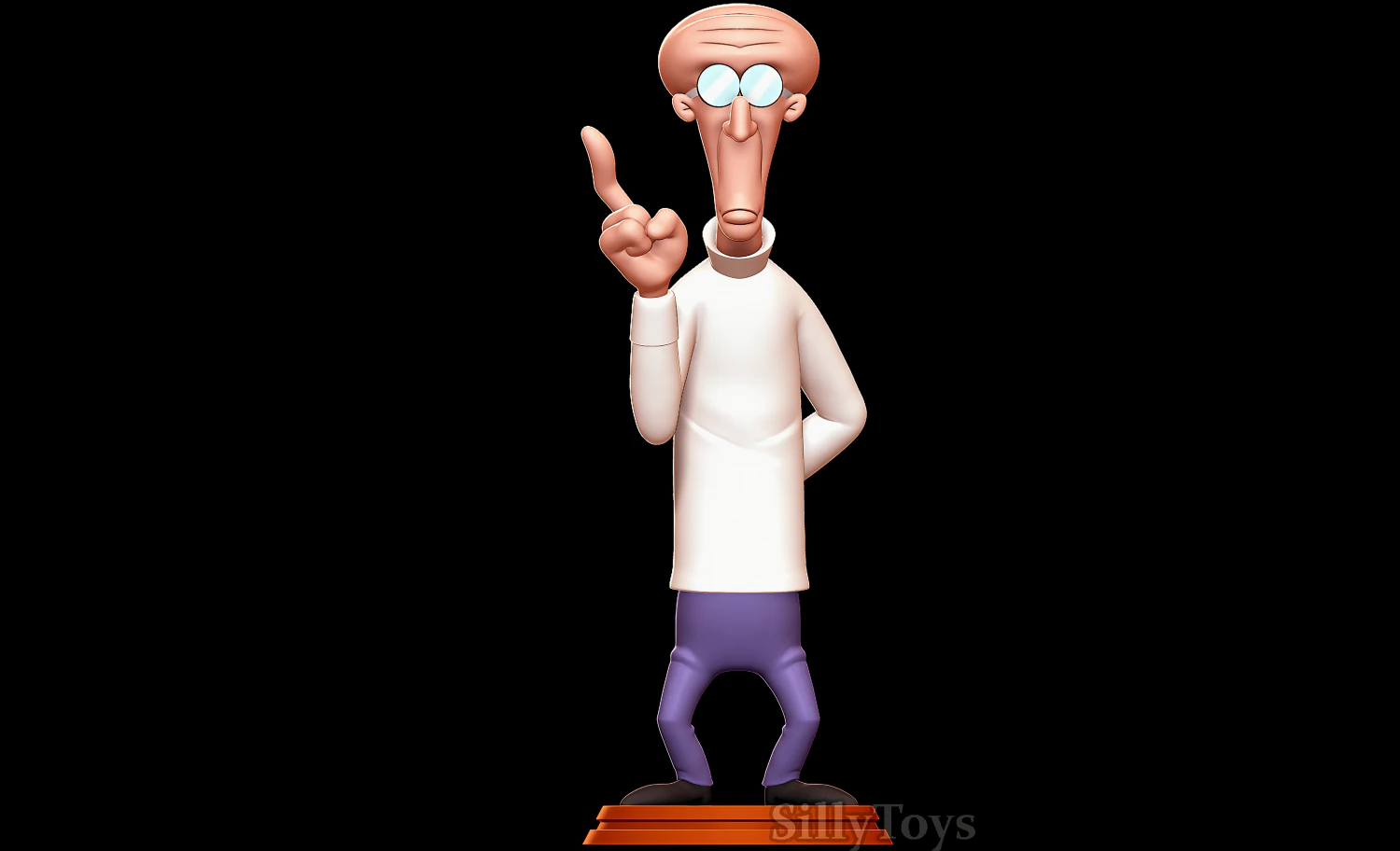 Dr scratchansniff - Animaniacs 3D Print Model .c4d .max .obj .3ds .fbx .stl .blend 