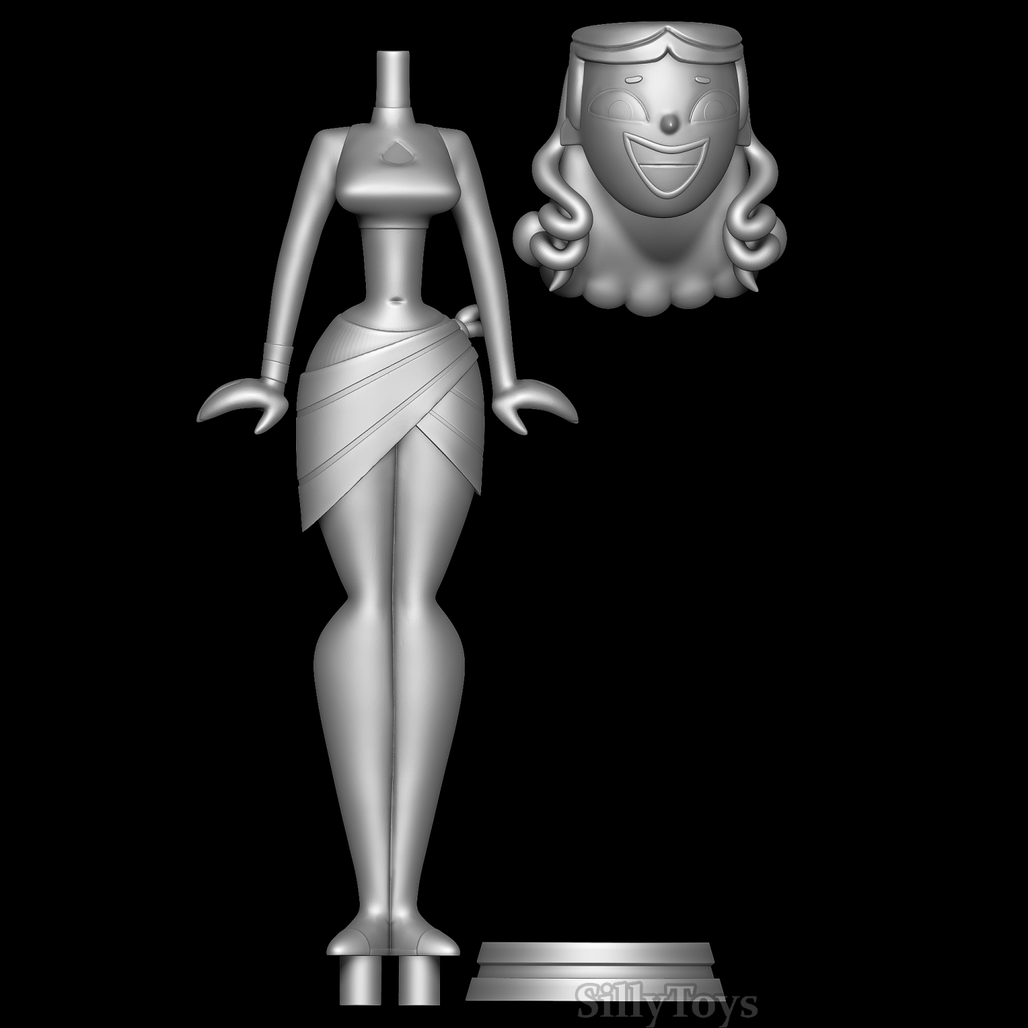 Gwen Swimsuit - Total Drama 3D Print Model in Woman 3DExport