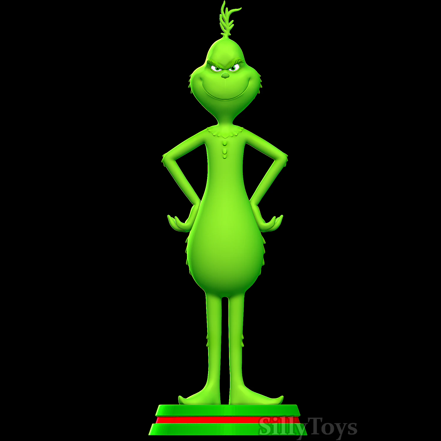 Grinch 3D Print Model .c4d .max .obj .3ds .fbx .stl .blend 