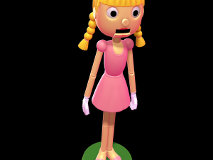 Pinocchio Girl - Shrek 3D Print Model