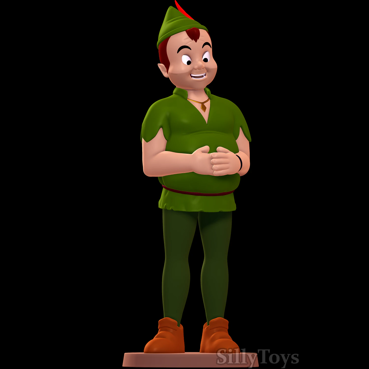 Pinocchio Girl - Shrek 3D Print Model .c4d .max .obj .3ds .fbx .stl .blend