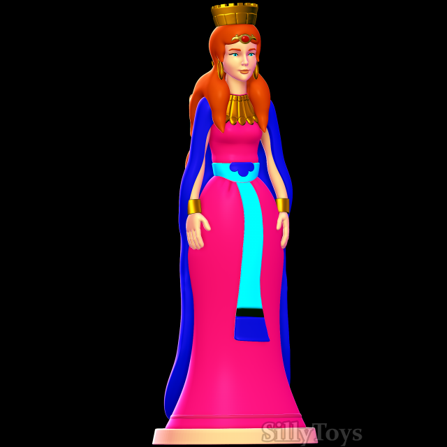 Queen 3Dプリントモデル .c4d .max .obj .3ds .fbx .stl .blend 