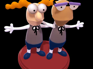 Walter and Perry 3D Print Model
