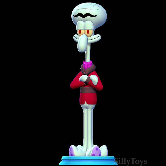 Squilliam Fancyson - Spongebob Squarepants Model Cetak 3D .c4d .max .obj .3ds .fbx .stl .blend 