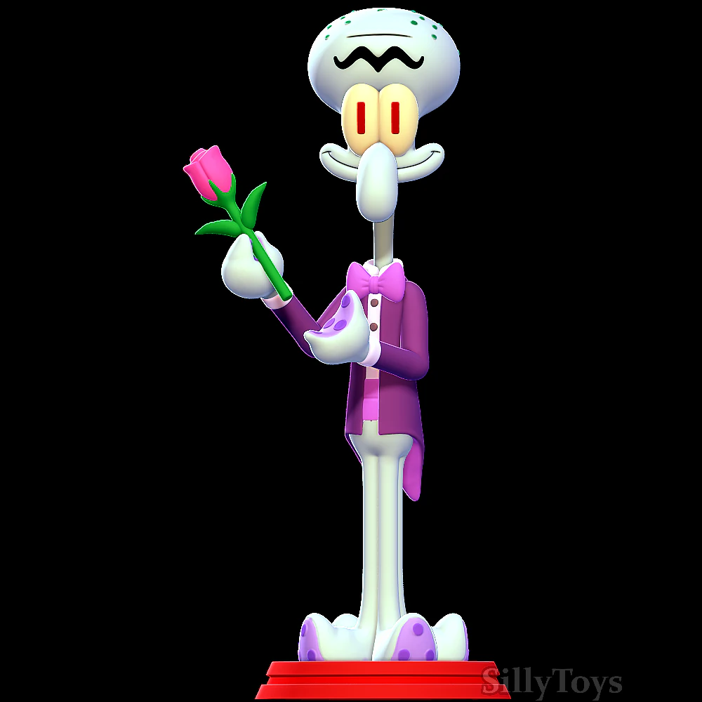Squilliam Fancyson - Spongebob Squarepants 3D Print Model .c4d .max .obj .3ds .fbx .stl .blend
