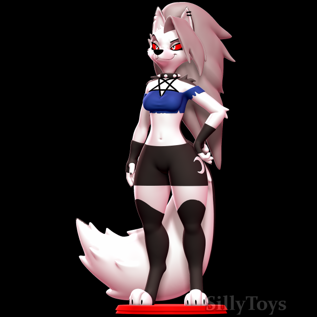Loona - Helluva Boss 3D Print Model .c4d .max .obj .3ds .fbx .stl .blend 