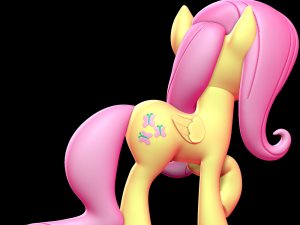 Fluttershy - My Little Pony Friendship Is Magic Modèles 3D en vedette