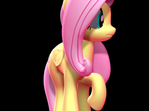Fluttershy - My Little Pony Friendship Is Magic Modèles 3D en vedette