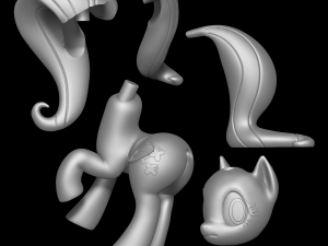 Fluttershy - My Little Pony Friendship Is Magic Modèles 3D en vedette