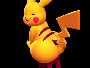 Pikachu Sitting on a Stool Modello di stampa 3D