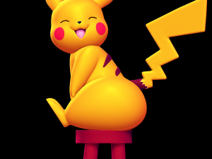 Pikachu Sitting on a Stool Modello di stampa 3D