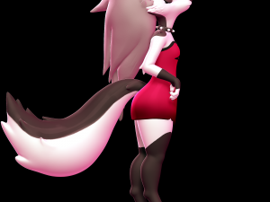 Loona with Dress - Helluva Boss 3D Print Model