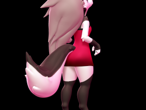 Loona with Dress - Helluva Boss 3D Print Model