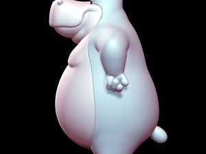 Flavio Hippo - Animaniacs 3D-Druckmodell