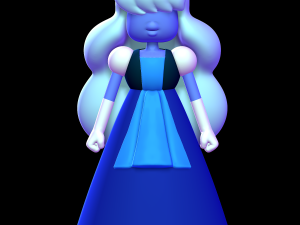 Sapphire - Steven Universe 3D Baskı Modeli