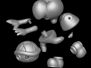 Koopa Troopa - Mario Model Cetak 3D