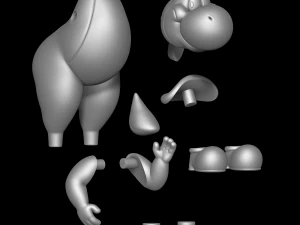 Yoshi - Mario 3D Print Model