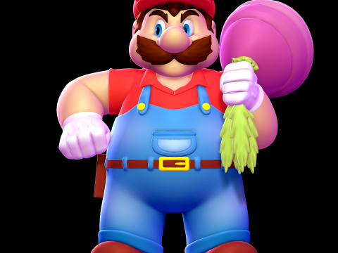 Mario 3D Print Model