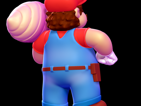 Mario 3D Print Model