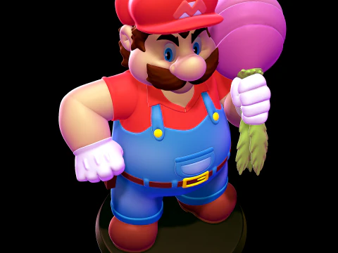 Mario 3D Print Model