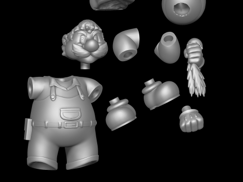 Mario 3D Print Model