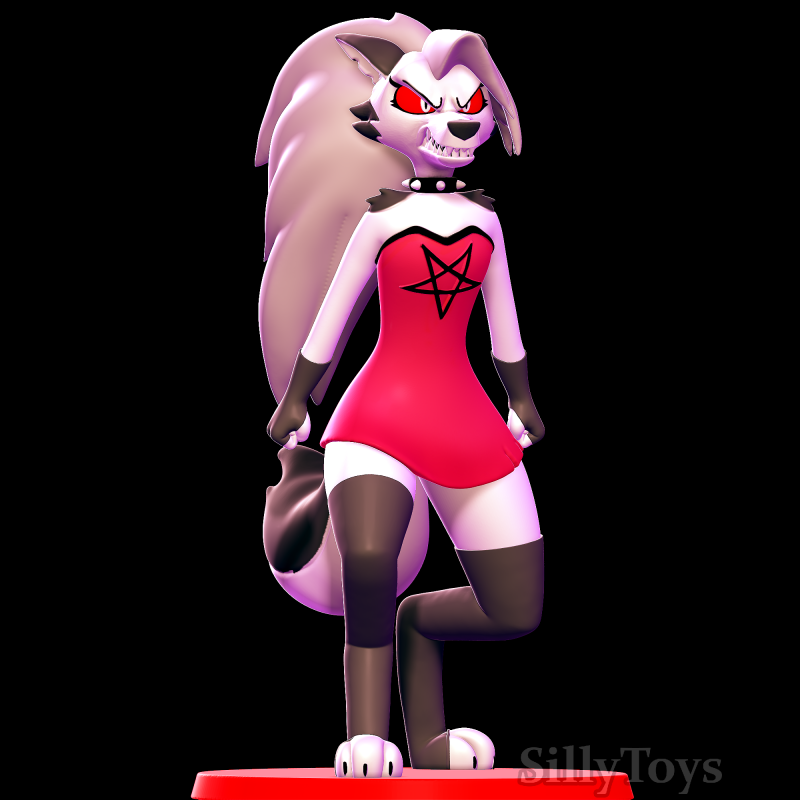 Loona angry - Helluva Boss 3D Print Model .c4d .max .obj .3ds .fbx .stl .blend 