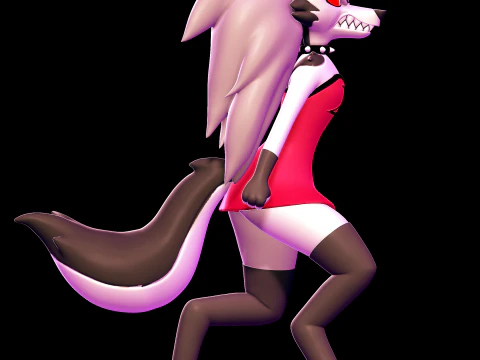 Loona angry - Helluva Boss 3D Print Model