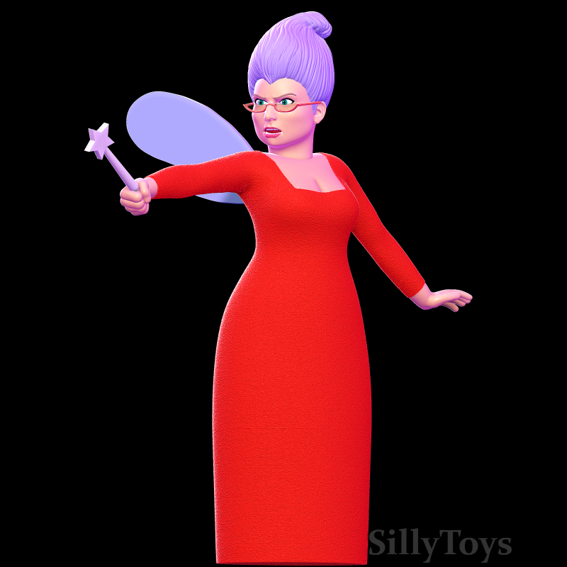 Fairy Godmother - Shrek 3D 打印模型 .c4d .max .obj .3ds .fbx .stl .blend