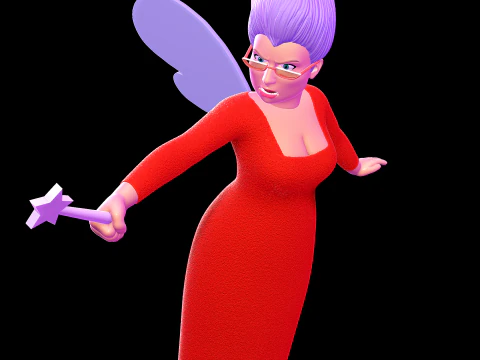 F&eacute;e Marraine - Shrek Modèles 3D en vedette