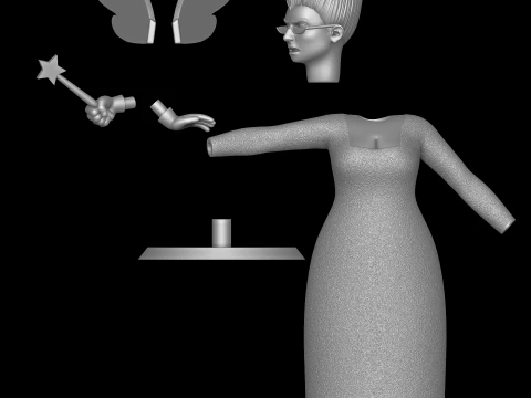 Fairy Godmother - Shrek 3D Print Model in Woman 517936 | 3DExport Fairy Godmother - Shrek 3D Print Model in Woman 517936 | 3DExport