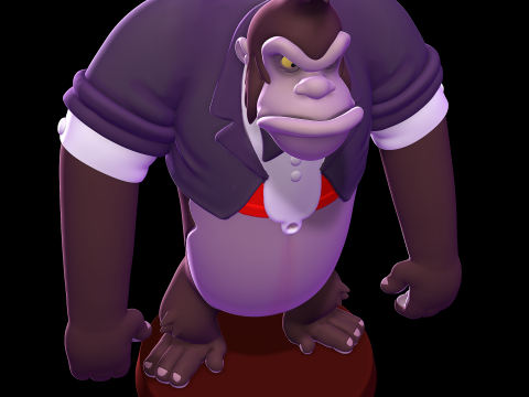 Bongo the Gorilla - Who Framed Roger Rabbit 3Dプリントモデル