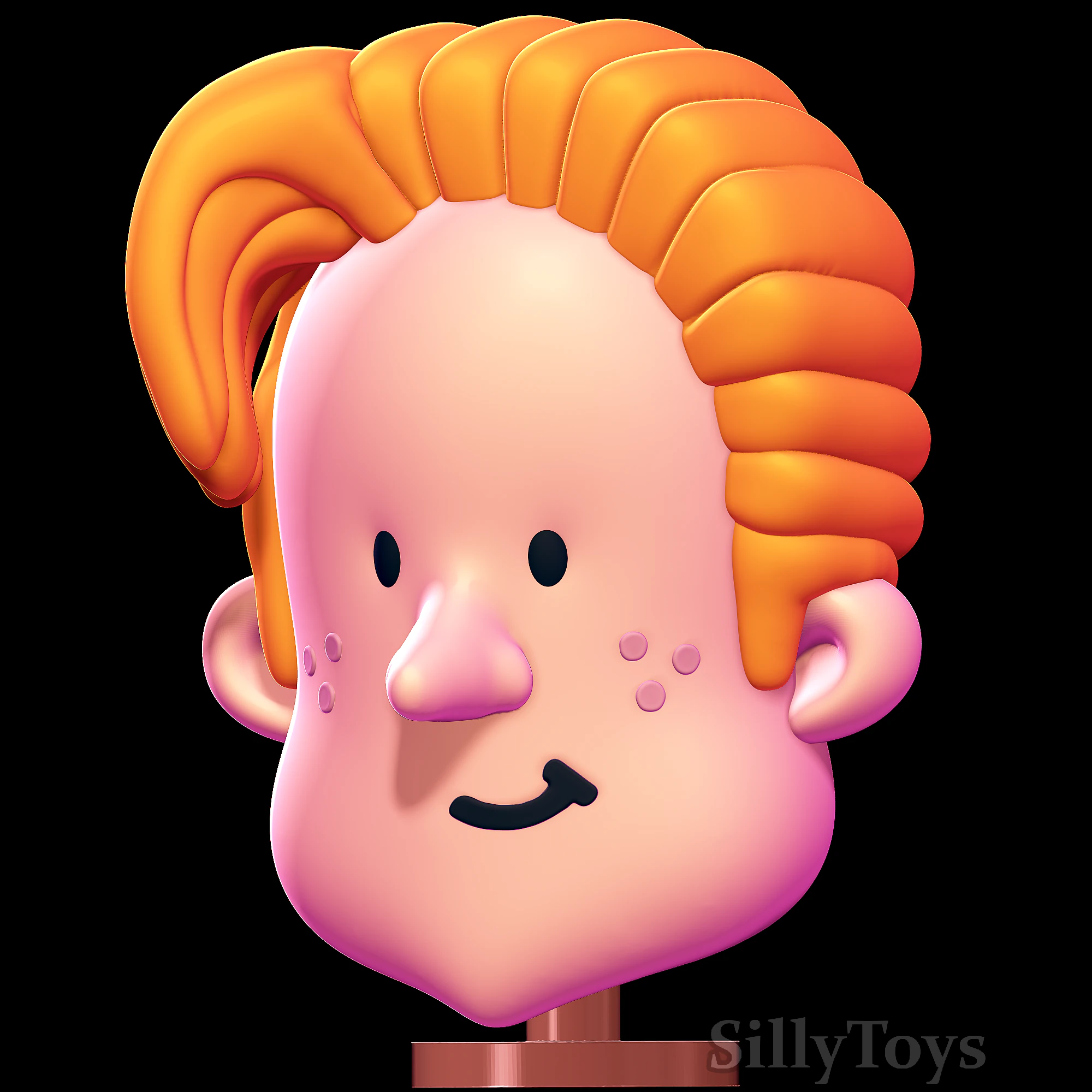 Conan OBrien head 3D Print Model .c4d .max .obj .3ds .fbx .stl .blend