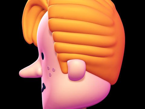 Conan OBrien head 3D-Druckmodell