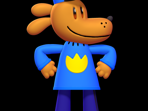 Dog Man 3D-printmodel