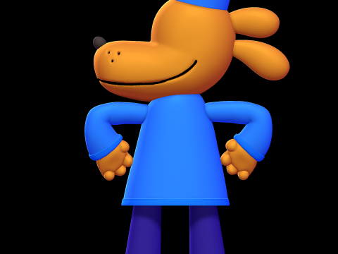 Dog Man Modelo de impresión 3D