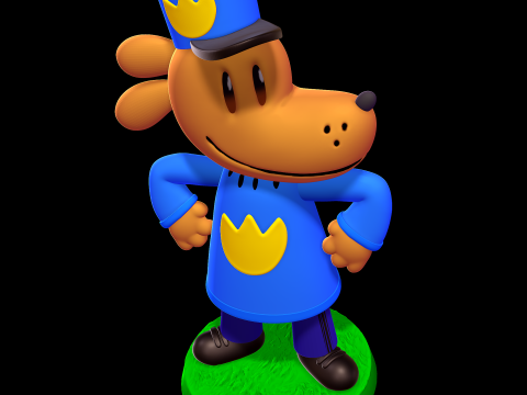 Dog Man Modelo de impresión 3D