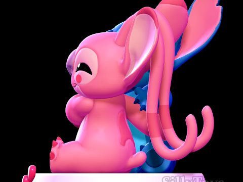 Stitch and Angel Hugging - lilo and stitch 3D Print Model