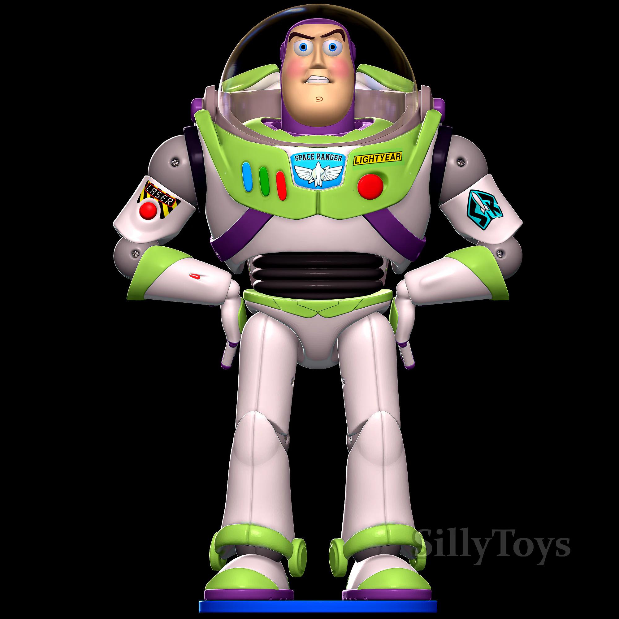 Buzz Lightyear - Toy Story 3D Print Model .c4d .max .obj .3ds .fbx .stl .blend