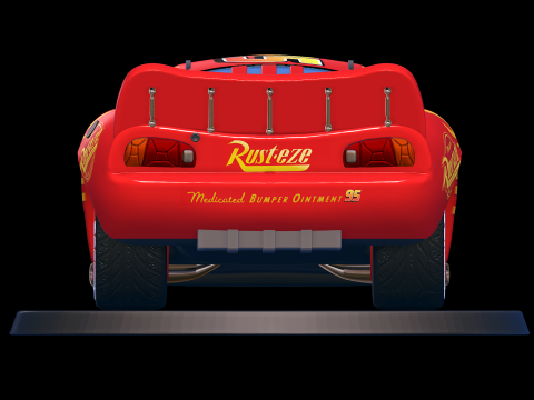 Lightning McQueen - Cars 3D 프린트 모델