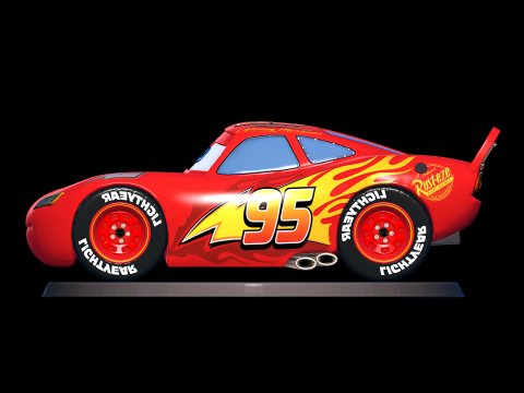 Lightning McQueen - Cars 3D 프린트 모델
