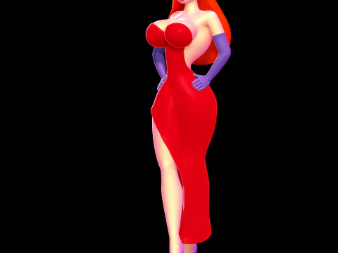 Jessica Rabbit - Who Framed Roger Rabbit 3D Print Model