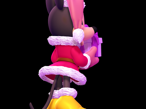 Minnie Mouse Christmas Modelo de impresión 3D