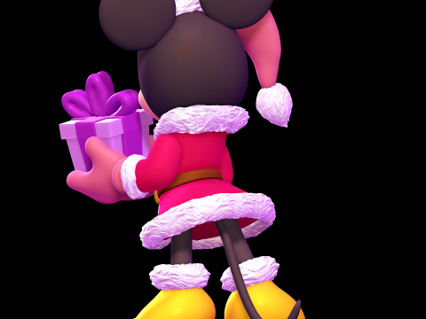 Minnie Mouse Christmas Modelo de impresión 3D