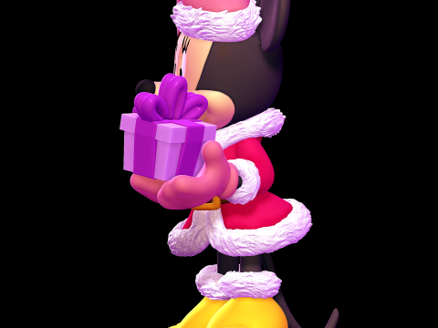 Minnie Mouse Christmas Modelo de impresión 3D