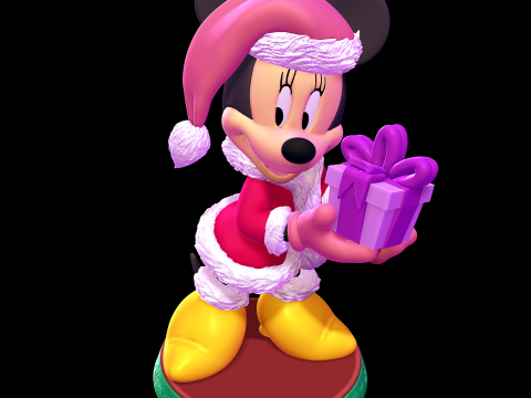 Minnie Mouse Christmas Modelo de impresión 3D